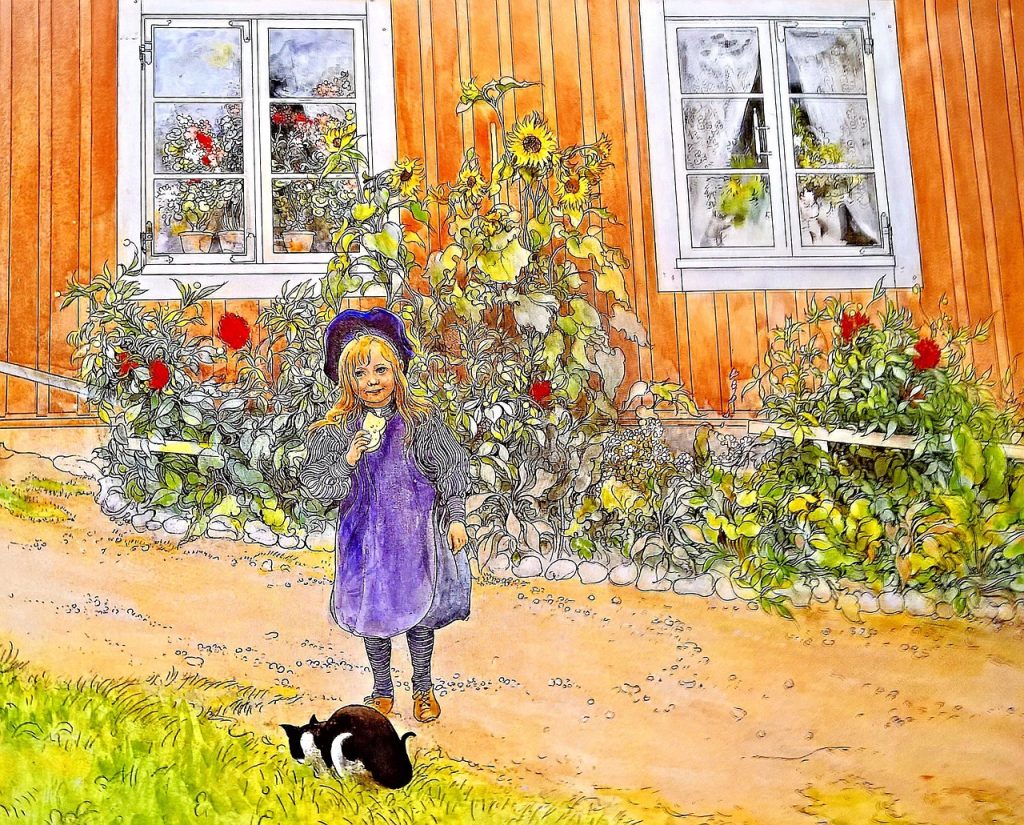 Carl Larssons hem i Sundborn, Lilla Hyttnäs, en av svensk konsthistorias mest avbildade platser