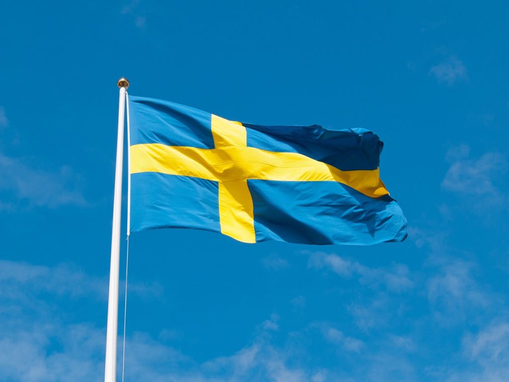 Sveriges nationaldag den 6 juni firas med svenska flaggor över hela landet